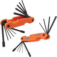 Pro Folding Hex Key Set, 21 Pcs., Metric & Imperial Equipment World