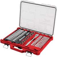 Ratchet & Socket Set with PACKOUT Low-Profile Organizer, 47 Pcs, 1/2" Drive Size, Deep Equipment World
