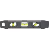 Torpedo Level, 9" L, Aluminum, 3 Vials, Magnetic Equipment World