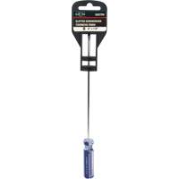 Blue Transparent Striped Slotted Screwdriver, 1/8" Tip, Round, Plastic Handle Equipment World