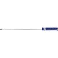 Blue Transparent Striped Slotted Screwdriver, 1/8" Tip, Round, Plastic Handle Equipment World