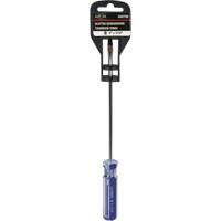 Blue Transparent Striped Slotted Screwdriver, 3/16" Tip, Round, Plastic Handle Equipment World