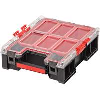 Organisateur moyen haut avec bacs Arx, 10-2/5" x 14-3/10" x 4-1/5", Noir Equipment World