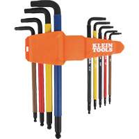 Jeu de cl&eacute; hex de style L extra longues et chromocod&eacute;es avec support, 9 mcx, Imp&eacute;rial Equipment World