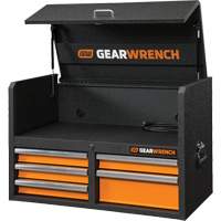 GSX Series Tool Chest, 36" W, 5 Drawers, Black/Orange Equipment World