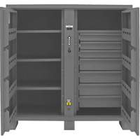 Jobsite Storage Cabinet, Steel, 59 Cubic Feet, Grey Equipment World
