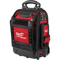 PackOut Structured Backpack, 9-1/2" L x 18" W, Black/Red, Polyester Equipment World