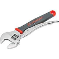Locking Adjustable Dual Material Wrench, 10" L, 2-18/25" Max Width, Chrome/Polished Equipment World