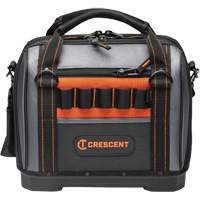14" Tradesman Closed Top Tool Bag, Polyester, 32 Pockets, Black/Grey Equipment World