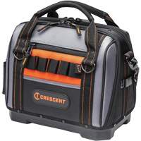 14" Tradesman Closed Top Tool Bag, Polyester, 32 Pockets, Black/Grey Equipment World