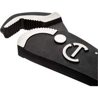 Self-Adjusting Dual Material Pipe Wrench, 1-1/2" Jaw Capacity, 12" Long, Black Oxide Finish, Cushion Handle Equipment World