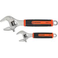 Quick-Fit-Jaw Adjustable Wrench Set, Adjustable, 2 Pieces, Imperial and Metric Equipment World