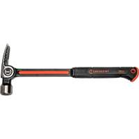 Milled-Face Framing Hammer, 28 oz., Solid Steel Handle, 16" L Equipment World