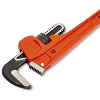 SLIM JAW Pipe Wrench, 1-9/10" Jaw Capacity, 10" Long, Powder Coated Finish, Non-Ergonomic Handle Equipment World