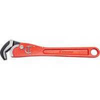 Self-Adjusting Pipe Wrench, 1-1/2" Jaw Capacity, 12" Long, Powder Coated Finish, Non-Ergonomic Handle Equipment World
