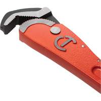 Self-Adjusting Pipe Wrench, 1-1/2" Jaw Capacity, 12" Long, Powder Coated Finish, Non-Ergonomic Handle Equipment World