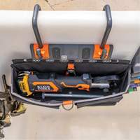 Bucket Work CentreS-Hook Large Pouch Module, Nylon, 3 Pockets, Black/Orange Equipment World