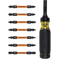 15-in-1 Ratcheting Impact-Rated Multi-Bit Torsion Zone Screwdriver, 9-1/2" L, Cushion Grip Handle Equipment World