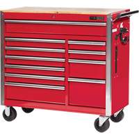 PRC4211 Pro Series Roller Cabinet, 11 Drawers, 42" W x 18" D x Red Equipment World