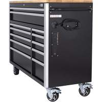 HDRC5212 HD Series Roller Cabinet, 12 Drawers, 51-1/4" W x 21" D x 40-3/10" H, Black Equipment World