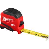 Compact Tape Measure, 1" x 25' Equipment World
