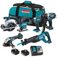 LXT 6-Tool Combo Kit, Lithium-Ion, 18 V Equipment World