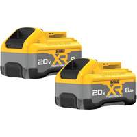 MAX* XR POWERPACK Batteries, Lithium-Ion, 20 V, 8 Ah Equipment World