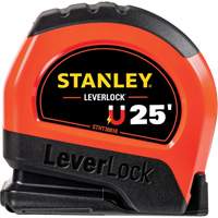 High-Visibility Magnetic LEVERLOCK&reg; Tape Measure, 25', Imperial Graduations Equipment World