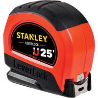 High-Visibility Magnetic LEVERLOCK&reg; Tape Measure, 25', Imperial Graduations Equipment World