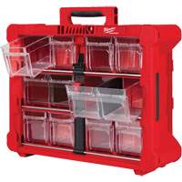 PACKOUT Tilt Bin Organizer, 15-1/5" x 19-7/10" x 6-7/10", Black/Red Equipment World