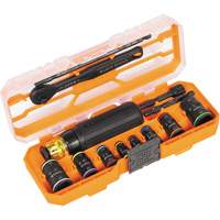 Flip-16 KNECT Ratcheting Impact Flip Socket Screwdriver Set, 13 Pcs Equipment World