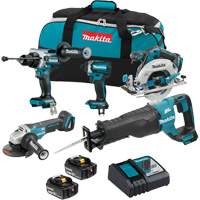 18V LXT Brushless 5 Tool Combo Kit, Lithium-Ion, 18 V Equipment World