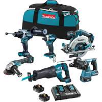 LXT Brushless 6 Tool Combo Kit, Lithium-Ion, 18 V Equipment World