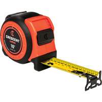 CONTROLTOUCH Tape Measure, 1-3/16" x 16', SAE Graduations Equipment World