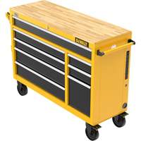 Heavy-Duty Mobile Workstation, 8 Drawers, 52" W x Yellow Equipment World