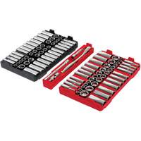 Metric/SAE Ratchet & Socket Set with PACKOUT Low-Profile Organizer, 98 Pcs, 3/8" Drive Size Equipment World