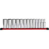 12-Point Deep Well SAE Socket Set, 13 Pcs, 1/2" Drive Size, Deep Equipment World