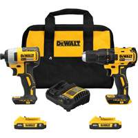Drill & Impact Driver Combo Kit, Lithium-Ion, 20 V Equipment World