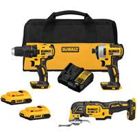 Brushless Cordless 3-Tool Combo Kit, Lithium-Ion, 20 V Equipment World