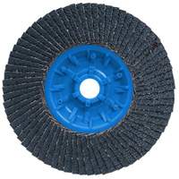 POWERBLEND TRM QC Flap Disc, 5" x 5/8"-11, Type 27, Z40 Grit, Zirconia Alumina Equipment World