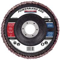 POWERBLEND EDG Flap Disc, 4-1/2" x 7/8", Type 27, CG60 Grit, Ceramic Equipment World
