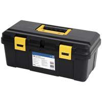 JPTB-19 Plastic Hand Tool Box, 19" W x 9" D x 8" H, Black Equipment World