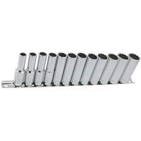 SS3812DM-12 12-Point Metric Socket Set, 12 Pcs, 3/8" Drive Size, Deep Equipment World