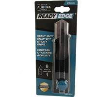 Couteau r&eacute;tractable de 25 mm READYEDGE, Acier inoxydable, Robuste, Prise en Caoutchouc Equipment World