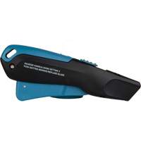 Couteau de s&eacute;curit&eacute; r&eacute;tractable READYEDGE, Acier inoxydable, Robuste, Prise en Plastique/Aluminium Equipment World