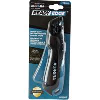 Couteau de s&eacute;curit&eacute; r&eacute;tractable READYEDGE, Acier inoxydable, Robuste, Prise en Plastique/Aluminium Equipment World