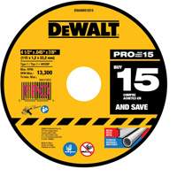 Metal Cutting Wheel for Angle Grinders, 4-1/2" x 0.045", 7/8" Arbor, Type 1, Aluminum Oxide Equipment World