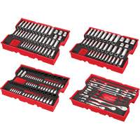 Metric & SAE Ratchet & Socket Set with Trays for PACKOUT Drawers, 242 Pcs, Impact, 1/4"/3/8"/1/2" Drive Size, Deep Equipment World