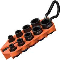 Grab-And-Go Impact Socket Set, SAE, 10 Pcs, Impact, 3/8" Drive Size Equipment World