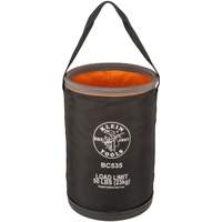 Straight Utility Bucket, 17" L x 12" W x 4" H, Nylon, Black/Grey/Orange Equipment World